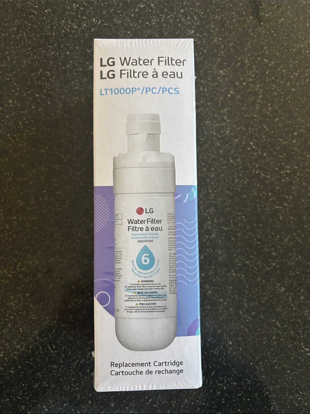 LG water filter LT1000P/PC/PCS for automatic ice maker